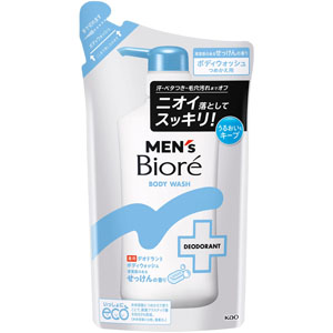 メンズビオレ 薬用デオドラントボディウォッシュ 清潔感のあるせっけんの香り つめかえ用  360mL　 【医薬部外品】