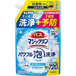 バスマジックリン パワフル泡洗浄 香りが残らないタイプ つめかえ用  720mL