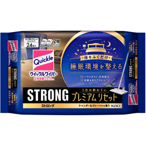 クイックルワイパー 立体吸着ウエットシート ストロング プレミアムリセット 24枚