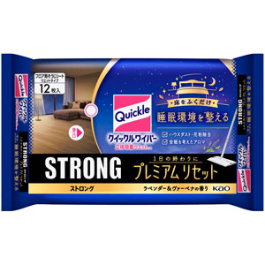 クイックルワイパー 立体吸着ウエットシート ストロング プレミアムリセット 12枚