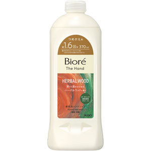 ビオレ ザ ハンド 泡ハンドソープ 深くて温かみのあるハーバルウッドの香り つめかえ用  370mL　 【医薬部外品】