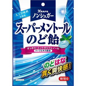 ノンシュガースーパーメントールのど飴 80g: 食品・飲料 Tomod's