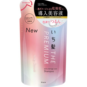 いち髪 THE PREMIUM エクストラダメージケアシャンプー (シルキースムース) 詰替用  340mL