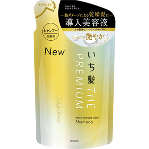 いち髪 THE PREMIUM エクストラダメージケアシャンプー (シャイニーモイスト) 詰替用  340mL