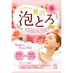 お湯物語 贅沢泡とろ 入浴料 ジュエリーローズの香り  30g
