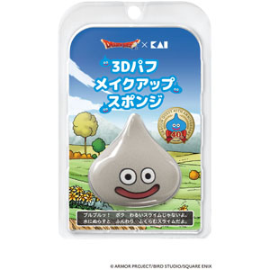 ドラクエ スライム３Ｄパフ（メタルスライム）  1個