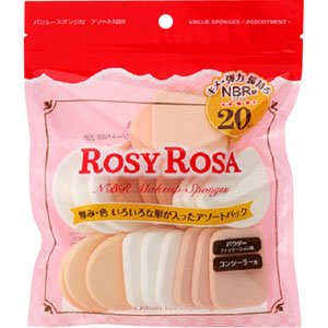 ロージーローザ バリュースポンジＮ アソートＮＢＲ  20枚