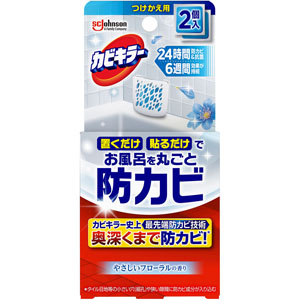 カビキラーお風呂に置くだけ防カビジェル やさしいフローラルの香りつけかえ用  8mL×2個