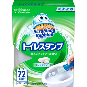 スクラビングバブルトイレスタンプ本体フレッシュソープ  38g
