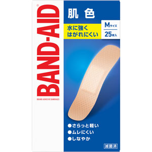 バンドエイドＭサイズ  25枚　肌色 【一般医療機器】