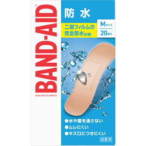 バンドエイド防水Ｍサイズ  20枚　 【一般医療機器】