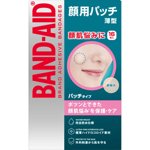 バンドエイド 顔用パッチ 16枚