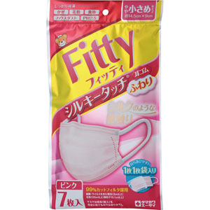 フィッティ シルキータッチ耳ゴムふわり やや小さめサイズ  7枚