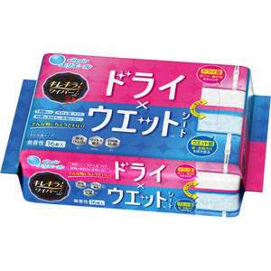 キレキラ!ワイパードライ×ウエットシート 16枚