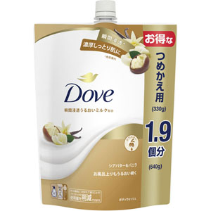 ダヴ ボディウォッシュ シアバター&バニラ つめかえ用  640g