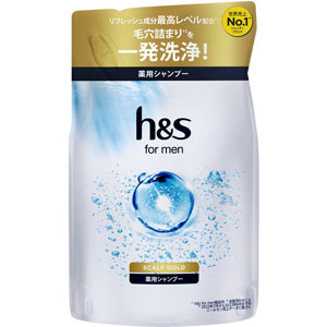 ｈ＆ｓ ｆｏｒ ｍｅｎ スカルプゴールド シャンプー つめかえ用  300mL　 【医薬部外品】