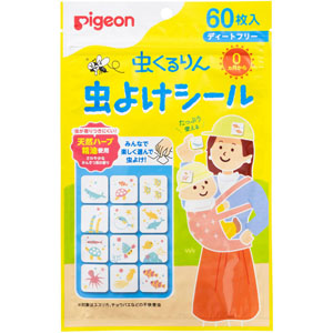 虫くるりん 虫よけシール 60枚