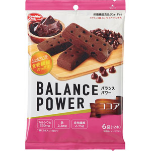 バランスパワー(ココア)  6袋(12本)  【栄養機能食品】