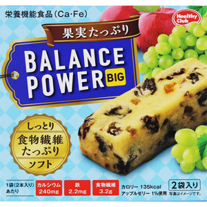 【8個セット】バランスパワービッグ 果実たっぷり  2袋（4本）　 【栄養機能食品】