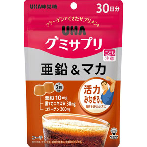 ＵＨＡグミサプリ 亜鉛＆マカ ＳＰ  60粒 【栄養機能食品】