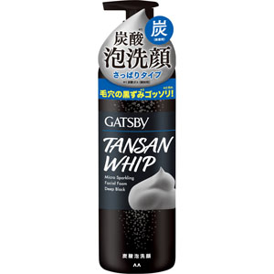 ギャツビー マイクロスパークリング泡洗顔 ディープブラック  200g