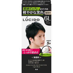 ルシード ワンプッシュケアカラー  1個　ライトブラック 6L 【医薬部外品】