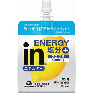 【6個セット】ｉｎゼリー エネルギーレモン塩分＋  180g