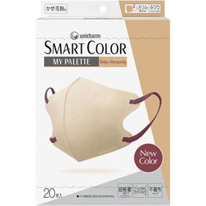 ＳＭＡＲＴ ＣＯＬＯＲ ＭｙＰａｌｅｔｔｅ ふつう  20枚 Beige×Burgundy