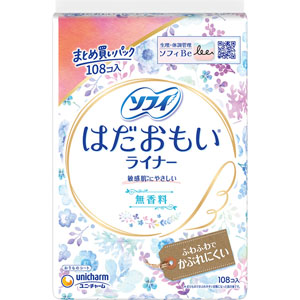 ソフィはだおもいライナー無香料  108枚