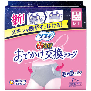 ソフィおでかけ交換ショーツ ML 7枚 ナチュラルグレー 【医薬部外品】