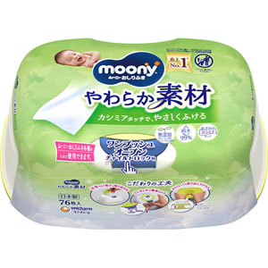 ムーニーおしりふきやわらか素材本体  76枚