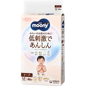 ムーニー低刺激であんしんＭ  46枚