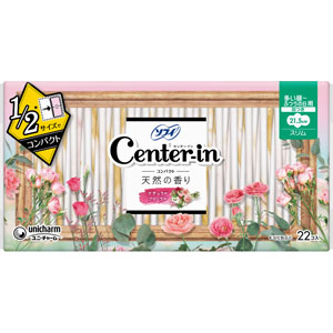 センターインコンパクト１／２フローラル多い昼用  22枚　 【医薬部外品】