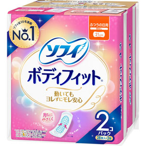 ソフィボディフィット羽なし  28枚×2個　 【医薬部外品】