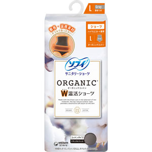 ソフィオーガニックコットン Ｗ温活ショーツ Ｌ  1枚