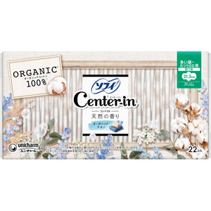 センターインコンパクト１／２オーガニックサボン多い昼用  22枚 【医薬部外品】