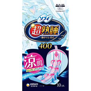 ソフィ 超熟睡ガード涼肌４００  10枚　 【医薬部外品】