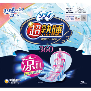 ソフィ 超熟睡ガード涼肌３６０  20枚　 【医薬部外品】