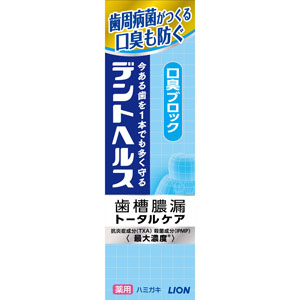 デントヘルス 薬用ハミガキ 口臭ブロック  85g  【医薬部外品】