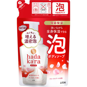 ｈａｄａｋａｒａ（ハダカラ） 泡で出てくるボディソープ フローラルブーケの香り つめかえ用  440mL