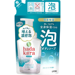 ｈａｄａｋａｒａ（ハダカラ） 泡で出てくるボディソープ クリーミーソープの香り つめかえ用  440mL