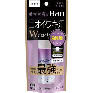 Ｂａｎ 汗ブロック プラチナロールオン 無香性  40mL 【医薬部外品】
