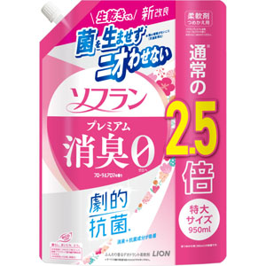 ソフラン プレミアム消臭 フローラルアロマの香り つめかえ用特大  950mL
