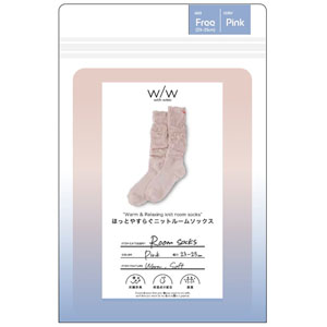 Ｗ／Ｗ　あったかソックス　ピーチピンク  1セット　ピーチピンク