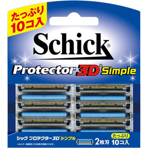 Schick Protector 3D Simple 替え刃 10個入り 5個 シック｜プロテクター3Dシンプル 替刃 （10コ入）
