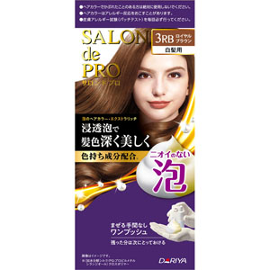 サロン ド プロ 泡のヘアカラー・エクストラリッチ(白髪用)  1個 ロイヤルブラウン 3RB 【医薬部外品】