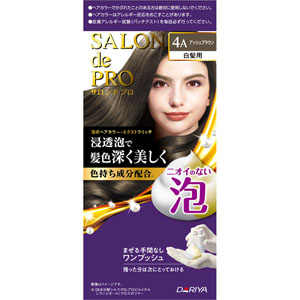 サロン ド プロ 泡のヘアカラー・エクストラリッチ(白髪用)  1個 アッシュブラウン 4A 【医薬部外品】