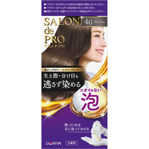 サロン ド プロ 泡のヘアカラー・エクストラリッチ（白髪用）  1個　グレージュ 4G 【医薬部外品】