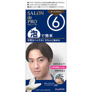 サロン ド プロ 泡のヘアカラーEX メンズスピーディ(白髪用) 1個 ダークブラウン 6 【医薬部外品】