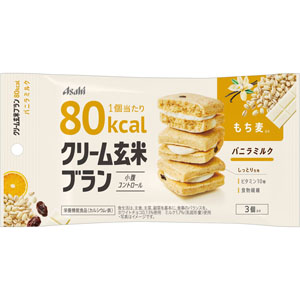 クリーム玄米ブラン 80kcal バニラミルク 54g（3個） × 6